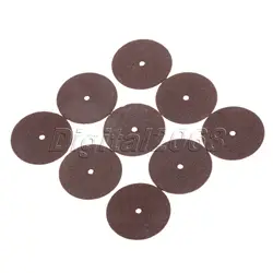 Disques de meulage à coupe renforcée, marron 24mm, 36 pièces, outils de coupe pour outil rotatif Dremel 