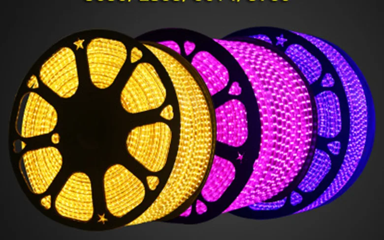 #Best 100m double row 156LED M three rows 180led m LED Strip 220V Waterproof 2835 SMD building Garden Outdoor lights Holiday Christmas