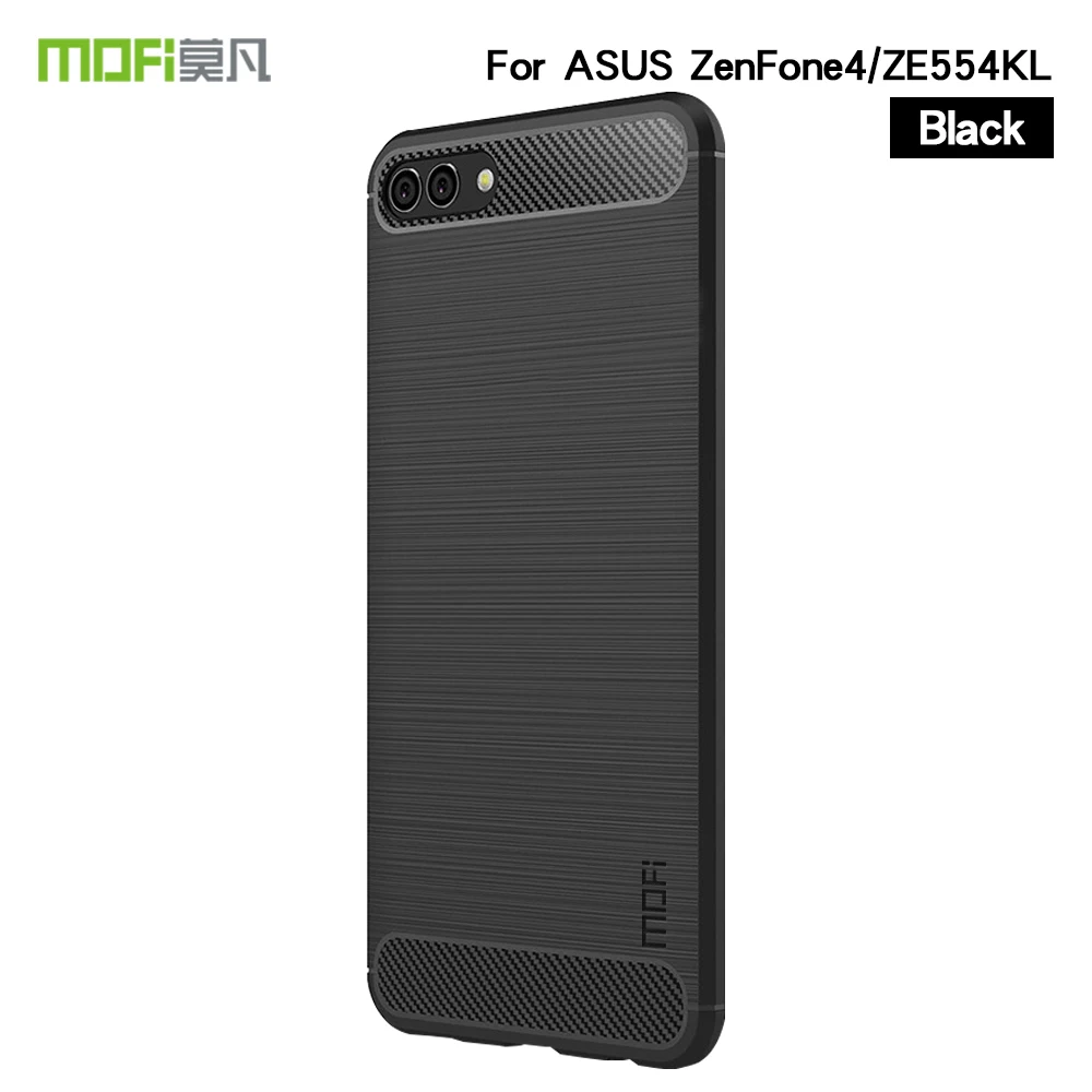 Mofi Mobie чехол для телефона для Asus Zenfone 4 ZE554KL чехол силиконовый защитный бампер противоударный чехол для Asus Zenfone4 ZE554KL - Цвет: Black