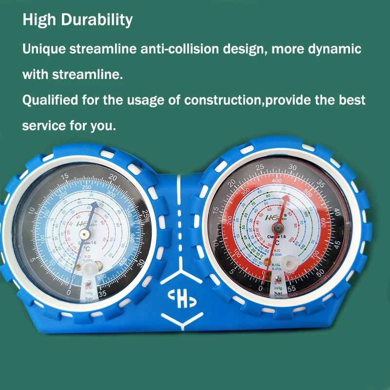 Манометр кондиционер хладагент фреон двойной клапан диагностические ремонтные инструменты делитель тока R410A тестер коллектора