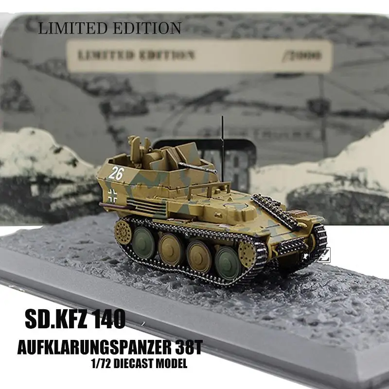 

SD KFZ140 Aufklarungspanzer 38T 1944 21ST Panzer Div Normardie 1/72 DIECAST TANK