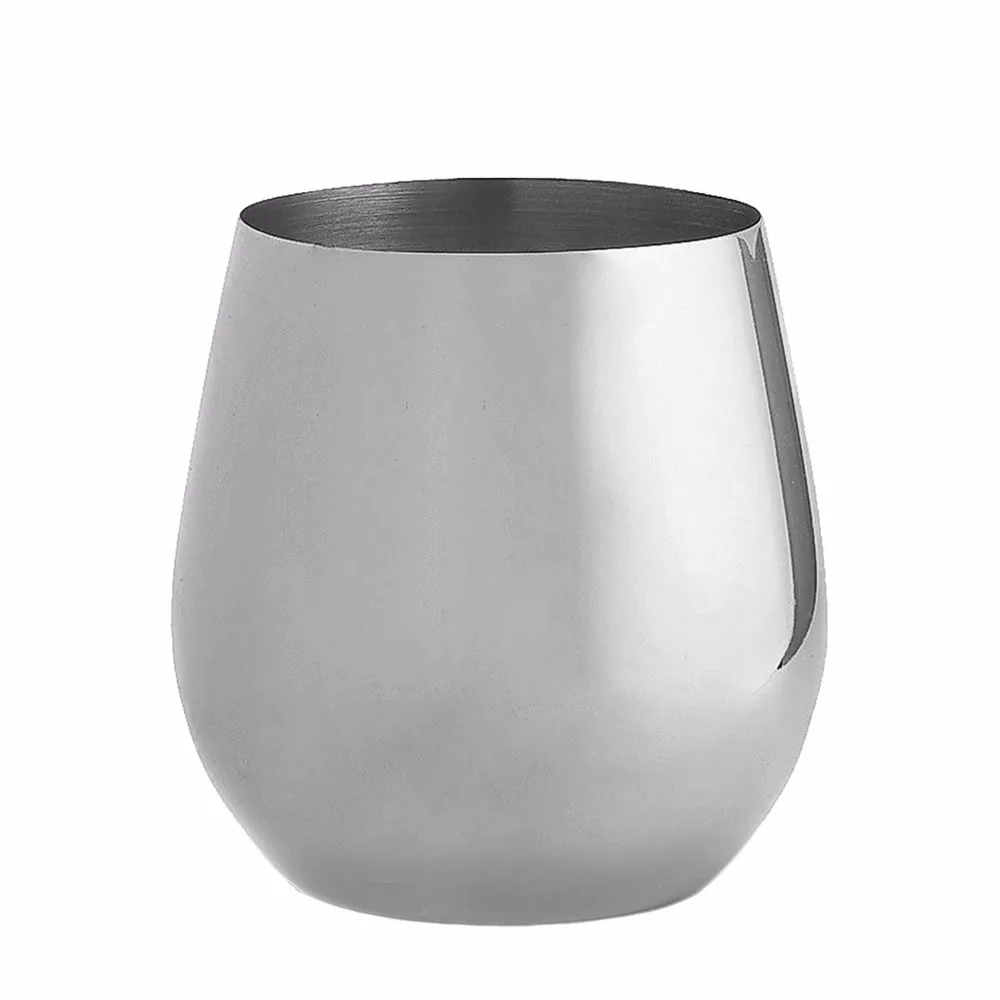 Homestia Stemless бокалы для вина нержавеющая сталь 18 унц.. Небьющиеся чашки металла