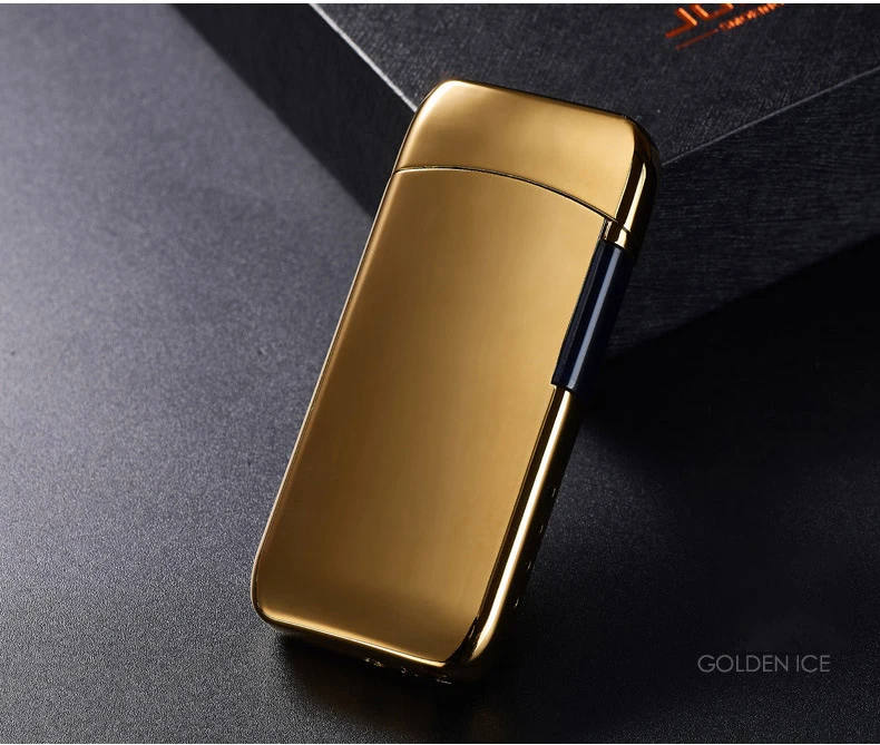 Plasma Lighter Free Laser Logo Flip up USB Lighter Cigarette Lighter Double Arc Electronic Lighter For Smoking 