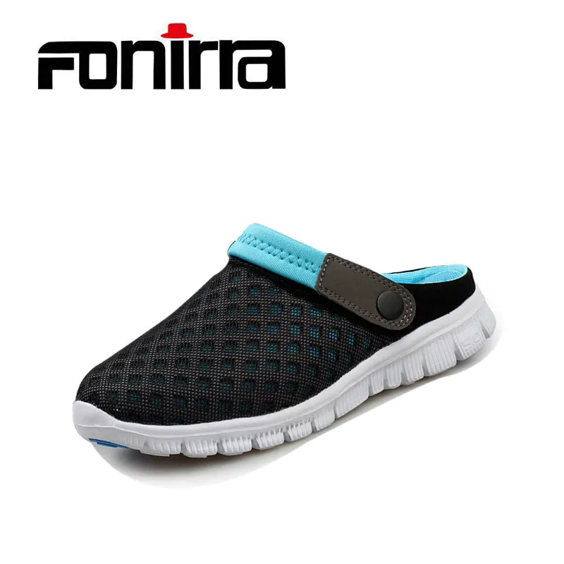FONIRRA Men's Clogs Super Light Mesh Summer Men Slip on Casual Shoes Breathable Flats for Man Slides Beach Shoes Size 36-46 175 FONIRRA Men's Clogs Super Light Mesh Summer Men Slip on Casual Shoes Breathable Flats for Man Slides Beach Shoes Size 36-46 175