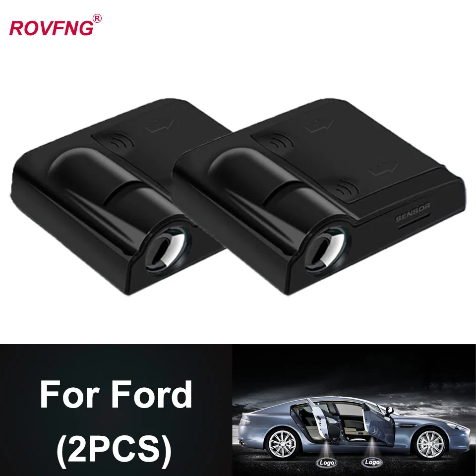 

ROVFNG Welcome Led Car Door Light For Ford Fiesta Mondeo MK4 Logo Focus Fusion Galaxy KA kuga Probe Puma Ranger S-Max Streetka