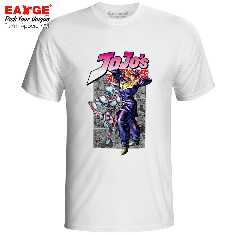 Josuke Higashikata и Crazy Diamond Футболка JoJo невероятное приключение алмаз ломкий футболка аниме Прохладный Для мужчин Для женщин тройник - Цвет: 01