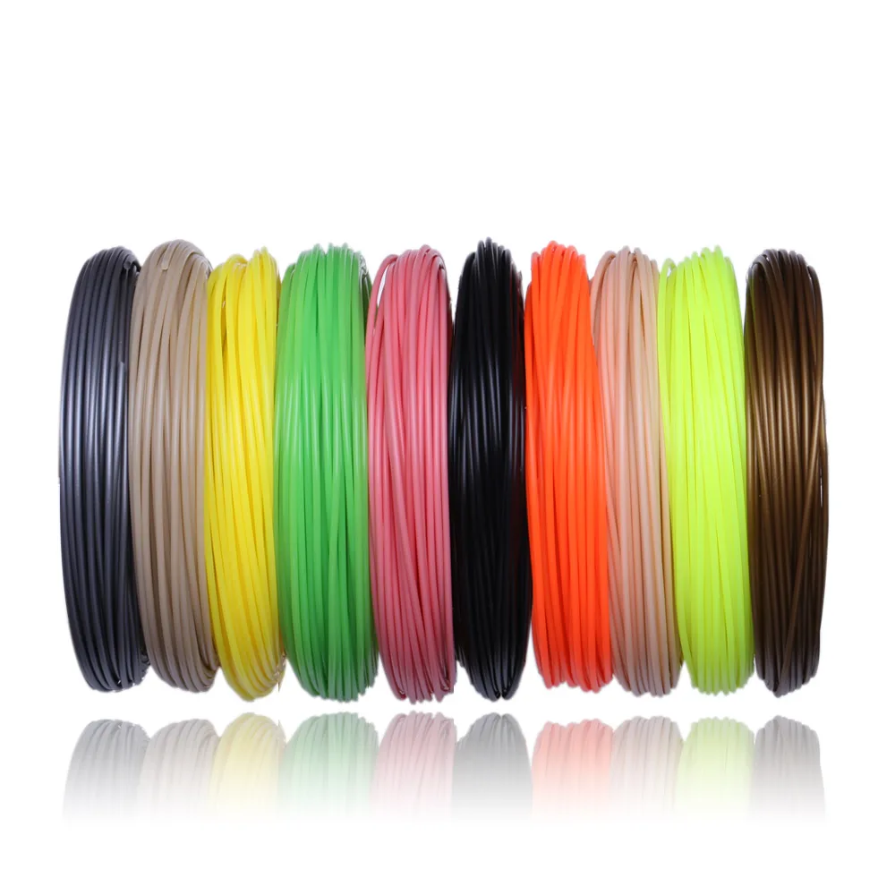 3D Ручка PLA Filament 200 метров, 20 цветов, 1,75 мм, пластиковые нити, 3 d материалы для принтера, для 3D ручек, детские подарки на день рождения