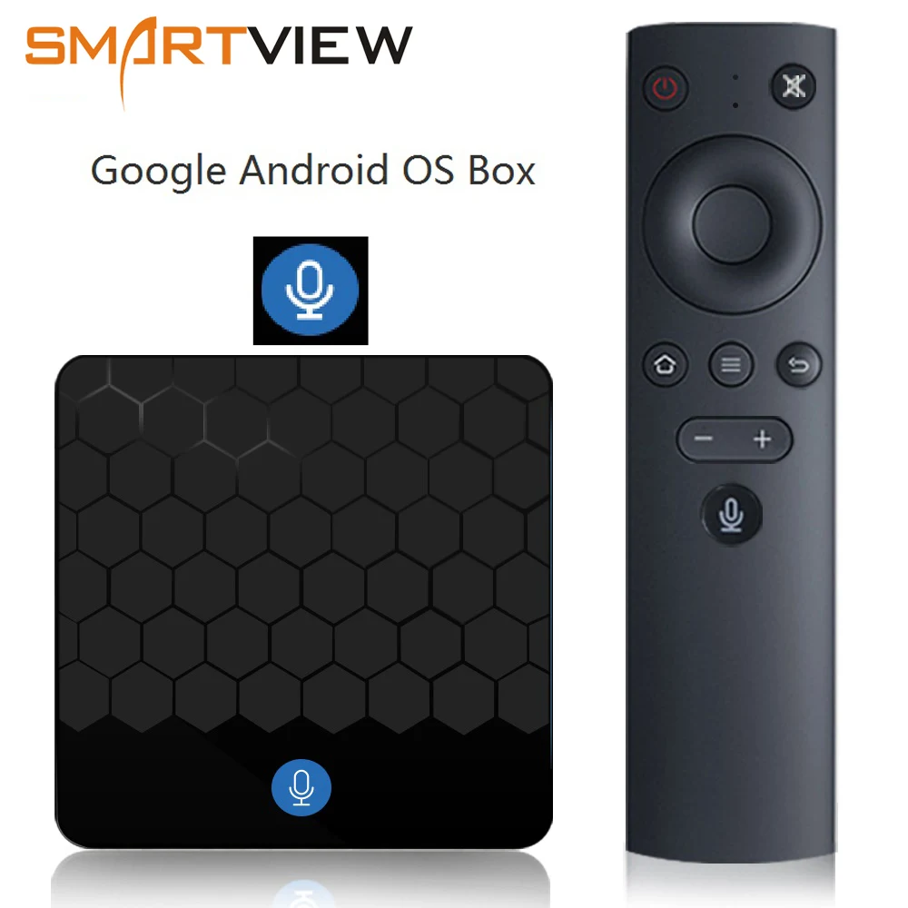 X88 мини голос Управление Google Android ТВ коробка 2GB16GB Rockchip RK3328 Поддержка 60fps 4 К игрока