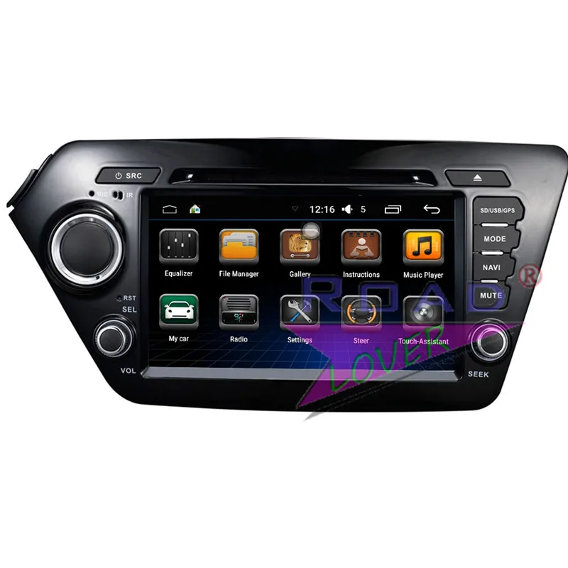 Roadloevr Android 6 0 автомобильный стерео 2 Din четырехъядерный GPS навигация для KIA K2 2011 RIO 2012