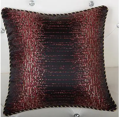 

light luxury binding cushion cover solid color throw pillow cover square vintage pillowcase for backrest