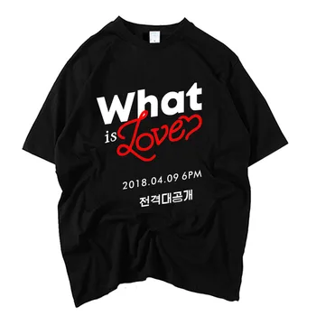 

Kpop twice mini album what is love member name printing o neck t shirt for summer unisex k-pop loose short sleeve t-shirt