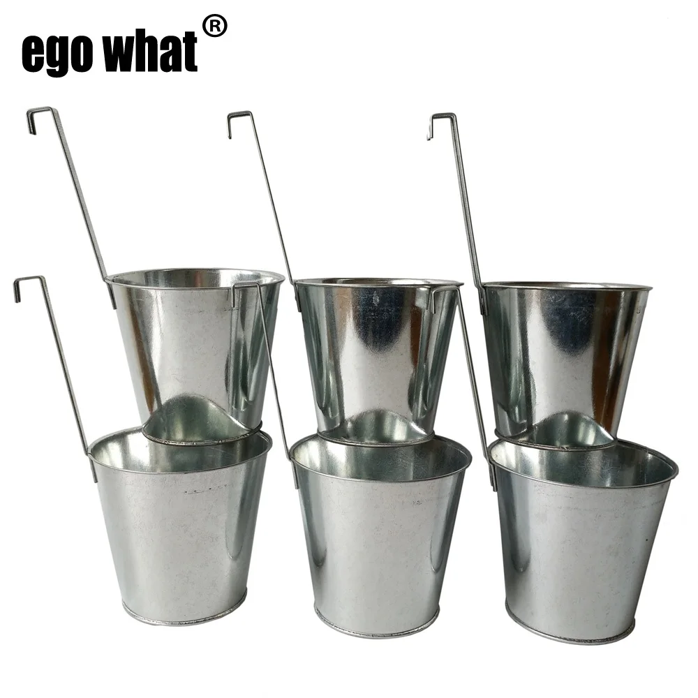 Wholesale 30 Pieces/lot Silvery Metal hook Flower Pot garden Vertical