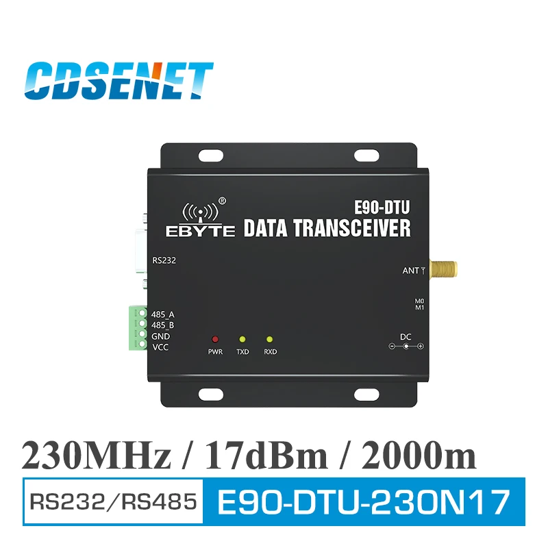 

1pc 230MHz E90-DTU-230N17 AX5043 Wifi Serial Server RS485 RS232 Wireless Converter CDSENET vhf Module DTU Transmitter Receiver