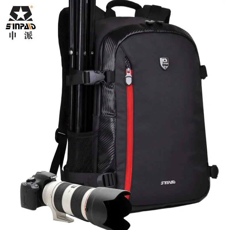 

ightpro Sinpaid Large DSLR Bag Backpack Shoulder Camera Case Waterproof with Rain Cover Bags for Nikon Canon Sony Fujifilm