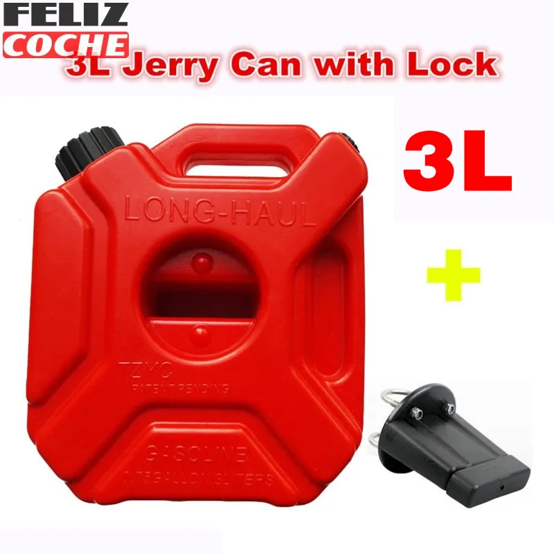 2017 Hot Sale 3L Red Fuel Tank Gasoline Plastic Petrol Jerrycan
