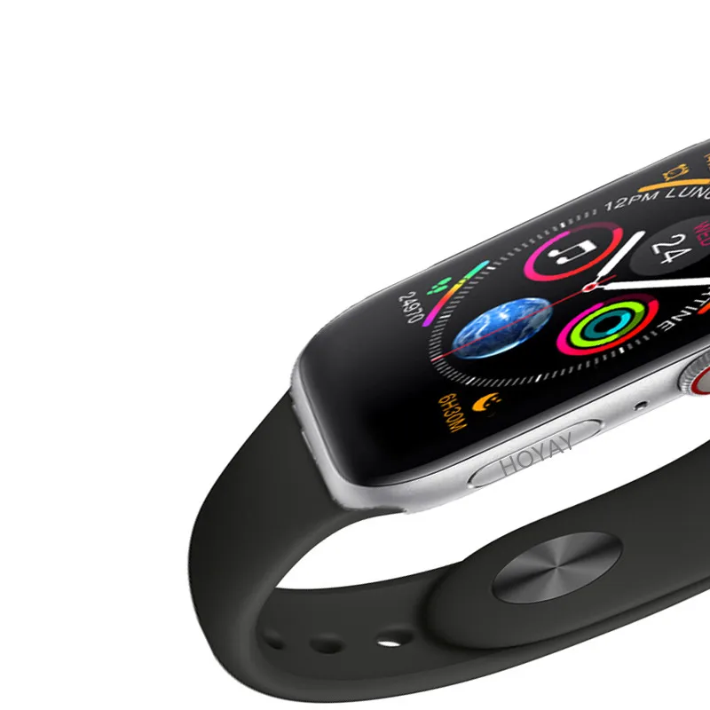 2019 Smart watch Series 4 сердечный ритм SmartWatch 44 размер Силиконовые 8 часы для iphone XR huawei оppo