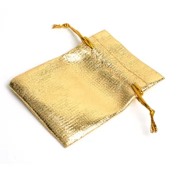 

100Pcs 9x11.5cm Gold Silver Color Drawstring Organza Bags Jewelry Pouch Bag,Christmas,Wedding Party Annual Gift Bags & Pouches