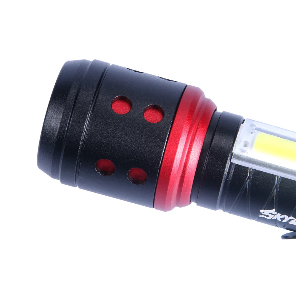 Масштабируемый Q5+ COB светодиодный мини-фонарик 14500 4 режима карманный фонарик светодиодный фонарик перезаряжаемый фонарь