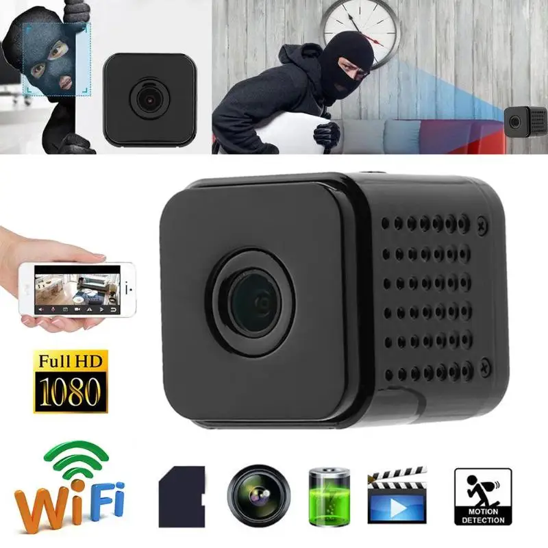 

HD 1080P Mini Camera Wireless WiFi remote IP Camcorder DV DVR Night Vision Home Security Webcam Motion Detection Baby Monitor