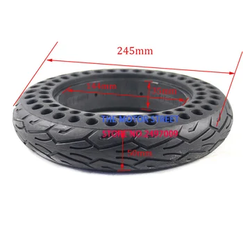 

High qualty10 inch Porous electric skateboard BicycleE-Bike tire 10x2.0 air-free honeycomb shock absorber solid tire proof Tyre