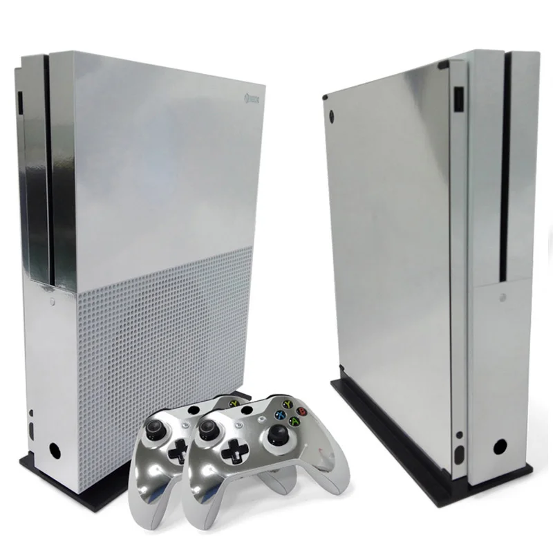 Виниловая пленка из углеродного волокна для Xbox One Slim Console и 2 контроллера наклейки для Xbox One Slim Decal