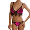 NITALY 2022 Sexy Eyelash Lace Velvet Bralette Sets Women's Lingerie Big Size Bralette Panties Set  Pleuche Bra & Brief Sets ► Photo 1/6
