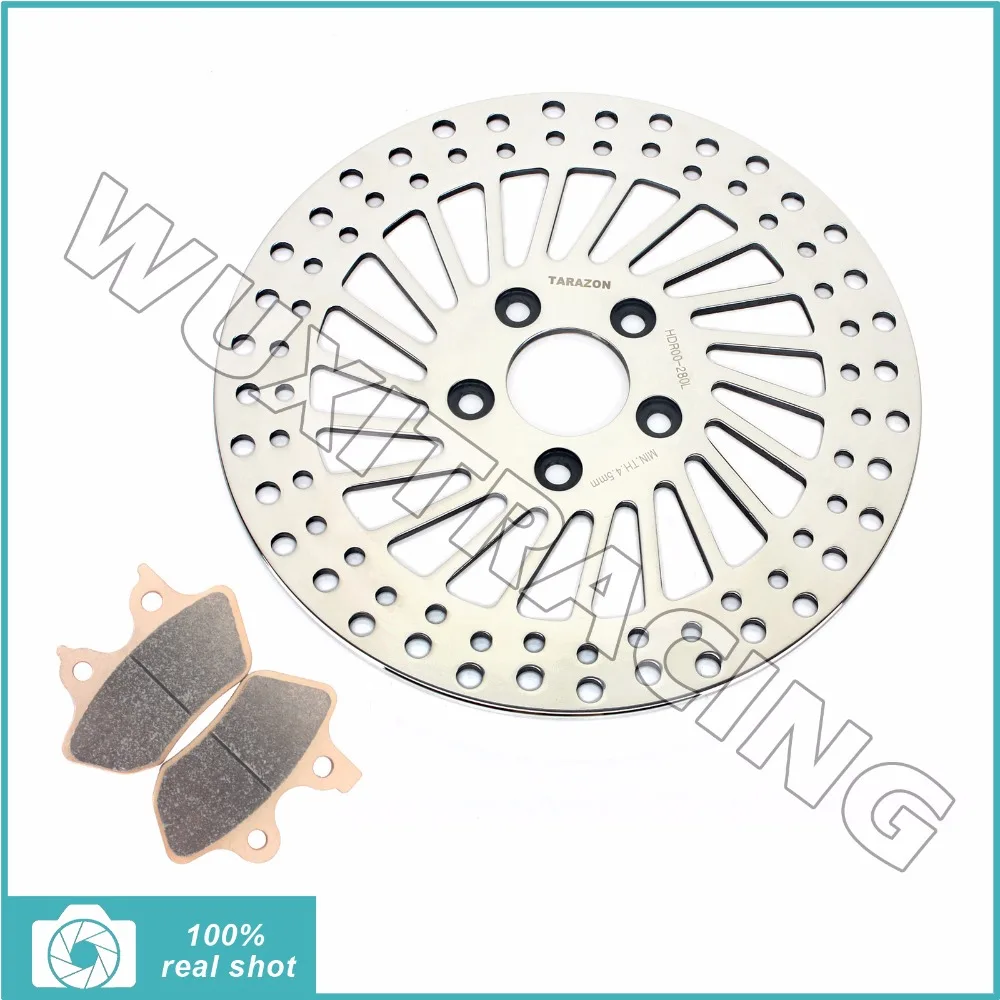 

Front Brake Disc Rotor+ Pads for HARLEY Sportster 883 1200 XLH Custom 00-03 Softail 1450 FLSTC FLSTF I Heritage Fat Boy 05 06 07