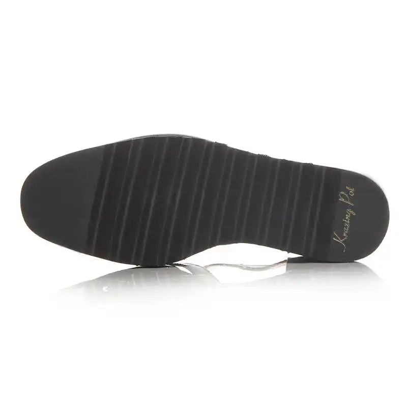 En Coréenne Beauté Chaussures Pot 2018 Pompes Fille Carré argent Rouge Femmes Lgf1 D'été Respirant Noir Plate Véritable vin Cales Cuir forme Krazing Bout Magnifique xYtXUwX