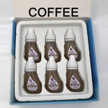 6 шт. США пигмент «Biotouch» получить чистый доверие чистый микропигмент Перманентный макияж татуировки чернила бровей подводка для глаз Erathy красный