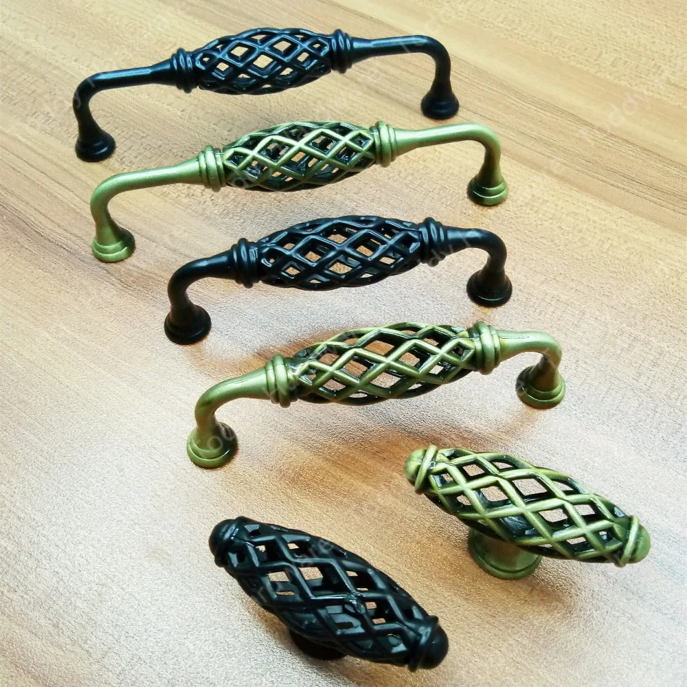 Black Vintage Antique Bronze Cabinet Handles Hollow Out Birdcage Handles Drawer Knobs Wardrobe Door Pullers Furniture Handle Black Vintage Antique Bronze Cabinet Handles Hollow Out Birdcage Handles Drawer Knobs Wardrobe Door Pullers Furniture Handle
