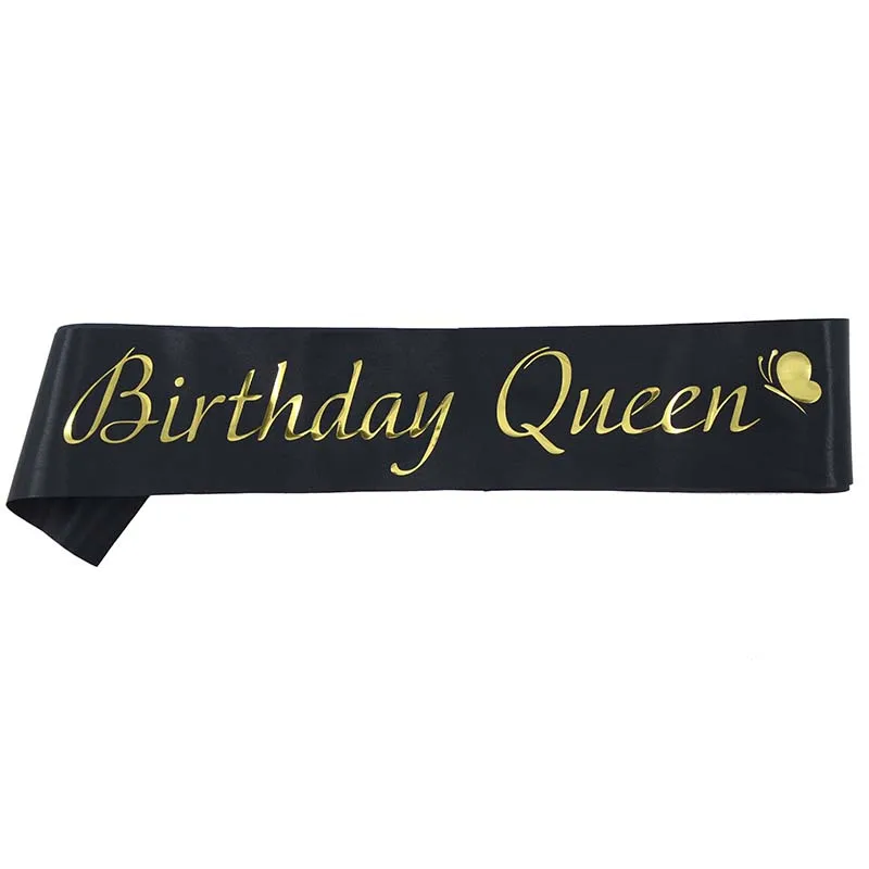 Happy Birthday Decoration Favor Gifts Birthday Queen Sash for Women