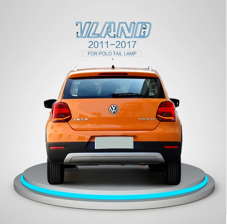 Vland заводские автомобильные аксессуары задний фонарь для Volkswagen Vento Polo 2011- светодиодный задний фонарь дизайн Plug and Play