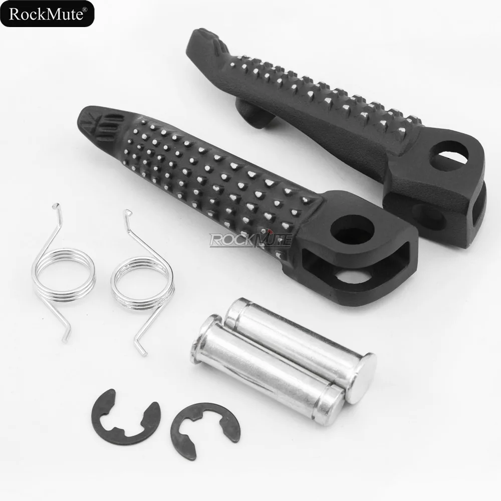

Motorcycle Rider Front Foot Pegs Footrest Adapters For KAWASAKI ZX-6R NINJA ZX-10R Z1000 Z800 Z750R