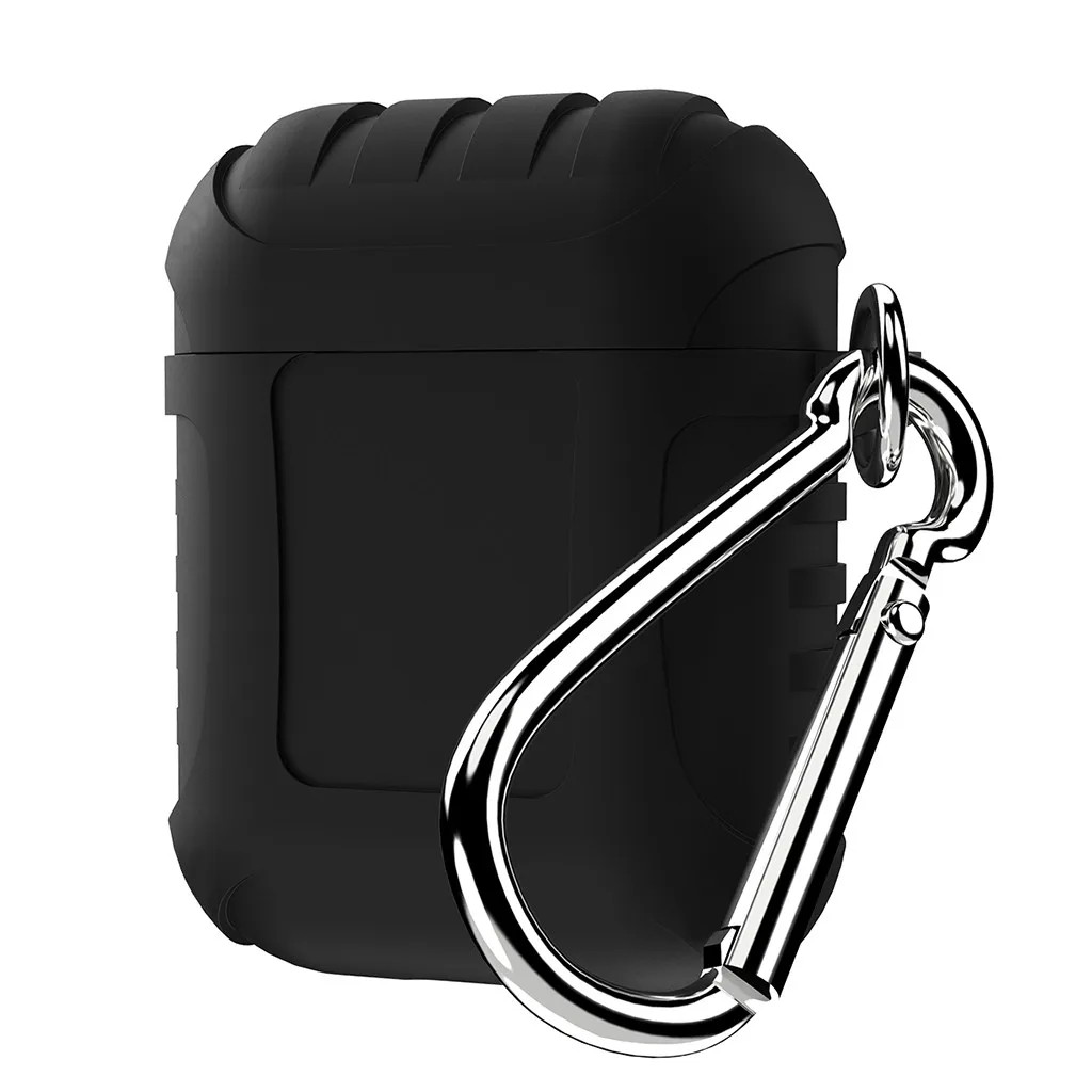 For Air Pods Silicone Case Cover Protective Skin for Apple AirPods 1th with Ear Hook Kablosuz Kulaklk Earbuds Protection