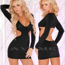 Красивая голая талия с длинным рукавом с низким вырезом* 3352* женские сексуальные стринги T-back Тедди Бикини Боксеры треугольные пижамы костюм