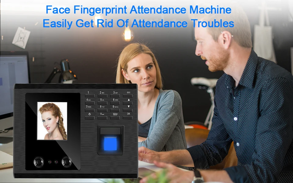 Eseye Biometric Face Recognition Time Attendance System Office Clock Employee Fingerprint Attendance Machine