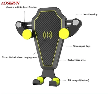 

Mobile Phone Stand QI Car wireless charging car Accessories For Dacia Sandero Stepway Logan MCV Stepway Duster Lodgy Dokker