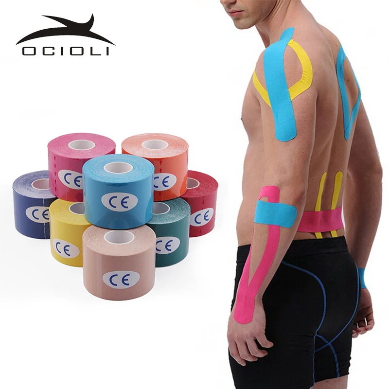 15Rolls Athletic Kinesiology Tape Viscose 5cm5m Sport Tape Strapping