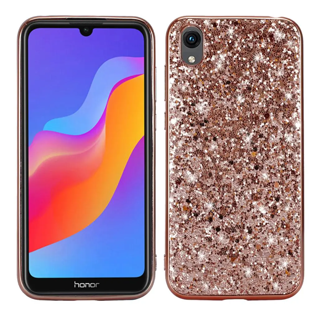 

Rhinestone Glitter Bling Case For Huawei Honor 8S Soft Silicone TPU Diamond Sexy Girl Protector Back Cover for Honor 8S KSE-LX9