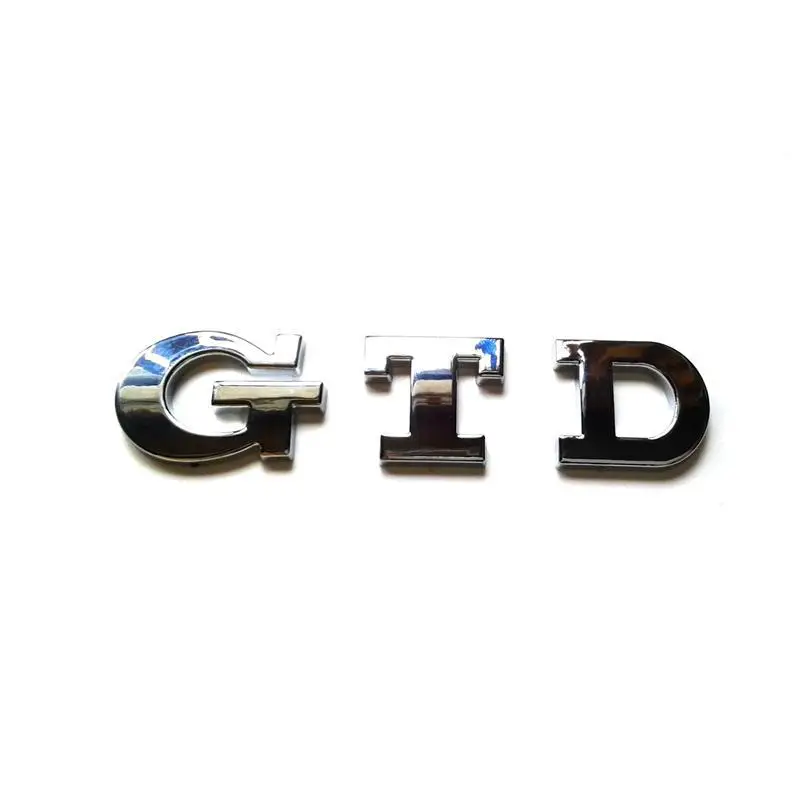100 шт./лот ABS GTD Эмблема автомобиля значок стикер Логотип