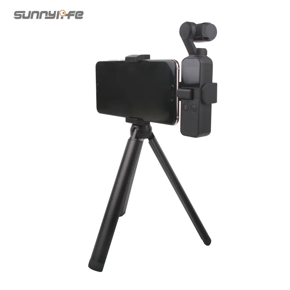 

Sunnylife Metal Smartphone Clamp Mount Holder Tripod Extension Rod for DJI OSMO POCKET