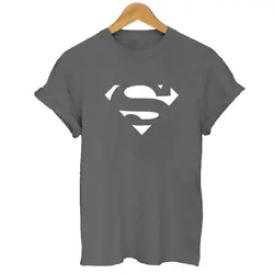Летняя футболка с рисунком Супермена kawaii, женская модная брендовая облегающая футболка, хит продаж, футболка с круглым вырезом и коротким