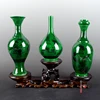 Antique Green Color Glazed Porcelain Flower Vases Handmade Household Furnishing Articles With Patterns Porcelain vase 2