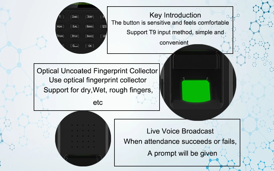 Biometric Fingerprint TCPIP Time Attendance USB System Time Clock Recorder Attendance Fingerprint Employees Device Reader 