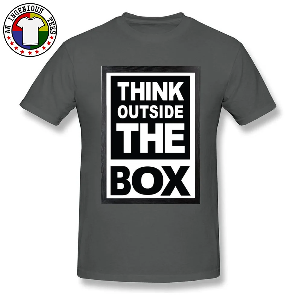 2018 Hot Sale Man T Shirt think outside the box 4 Gift T Shirts 100% Cotton Short Sleeve Leisure Tee-Shirt Crewneck think outside the box 4 carbon