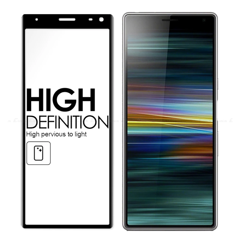 DHL 100 шт 3D изогнутый край Полное покрытие протектор экрана Защитная для sony Xperia 1 10 Plus закаленное стекло