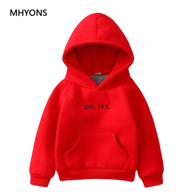 Новинка 2018 детские толстовки MHYONS свитшоты для девочек на осень и зиму теплый