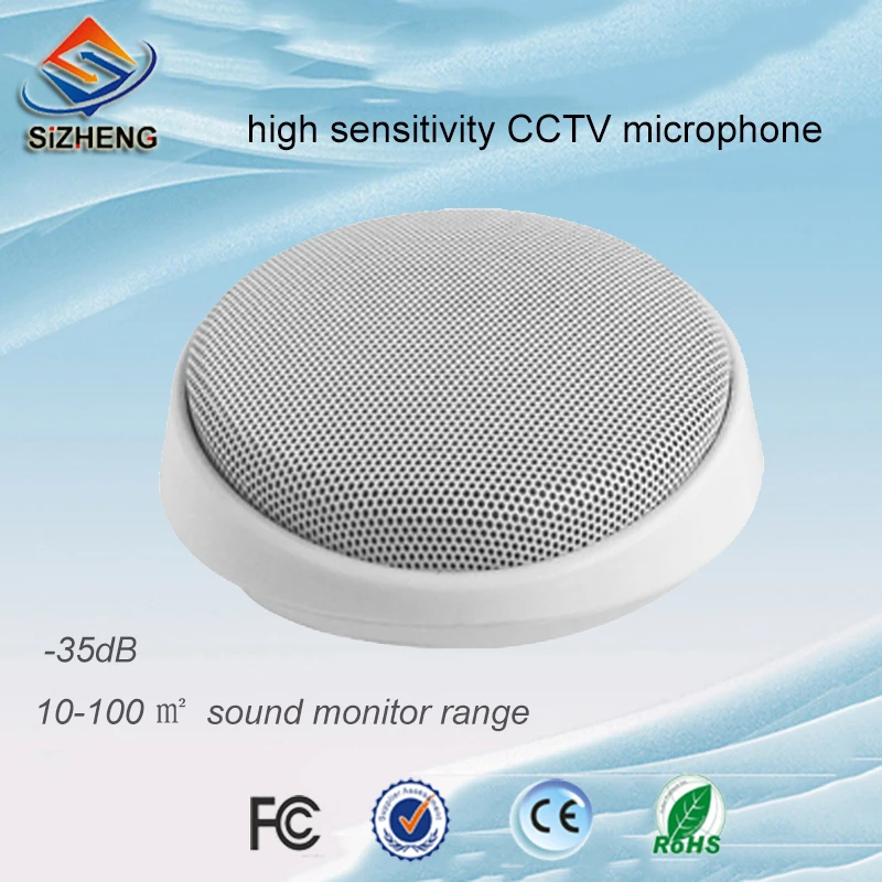 

SIZHENG COTT-S5 CCTV mini audio monitor HI-fidelity video surveillance audio microphone -35dB for security system