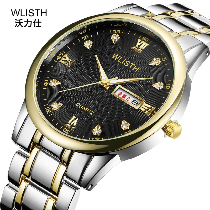 

New European and American watch Fashion ultra-thin steel belt quartz watch simple business luminous trend 0022