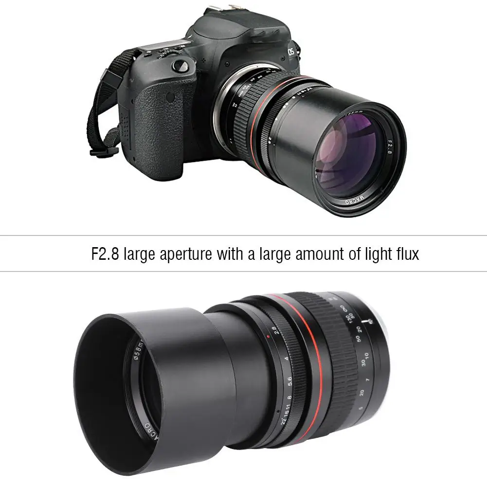 135 мм F2.8 DSLR Full-frame телефото большая апертура Руководство объектив с фиксированным фокусом камера крепление для Canon EF для Nikon F